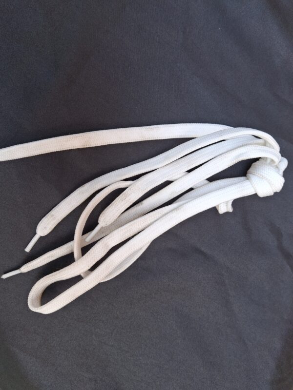 Bull Navigators White flat shoelaces