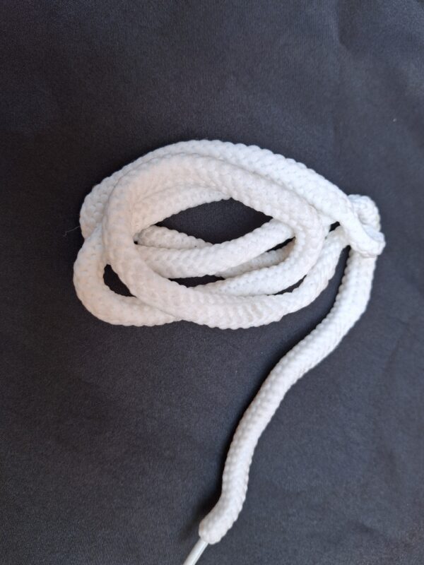 Bull Navigators White Rounded Shoelaces